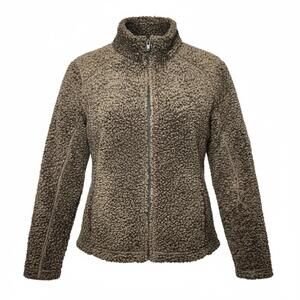 Black Diamond Polartec Brown Fleece Jacket Medium Zip up for Women